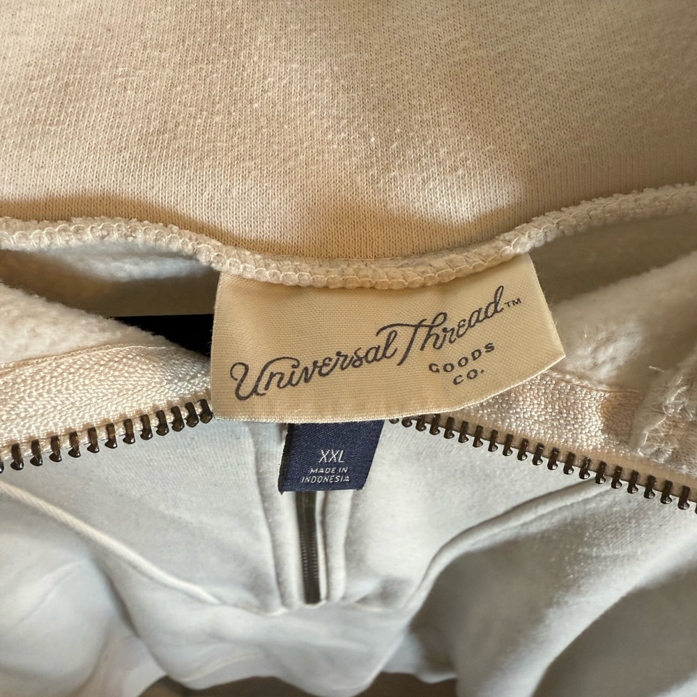 Universal Thread Cream Zip Up Sweater - Picture 4 of 7